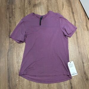 Purple Lululemon 5 year basic v shirt
